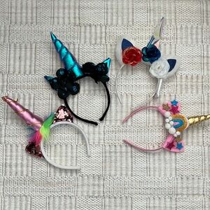 Unicorn Horn Headband Set